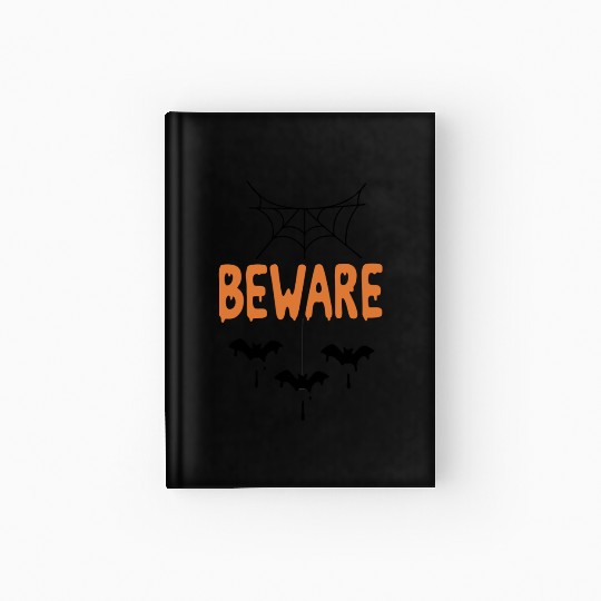 Beware Halloween Hardcover Journal – Spooky Season Vibes