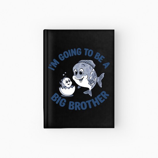 Cute Fish Big Brother Reveal Hardcover Journal