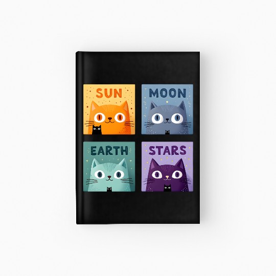Funny Cat Hardcover Journal | Retro Cat Meme Hardcover Journal