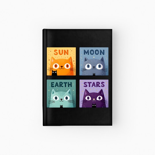 Funny Cat Hardcover Journal | Retro Cat Meme Hardcover Journal