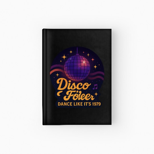 Disco Foiler 1970s Dance Hardcover Journal