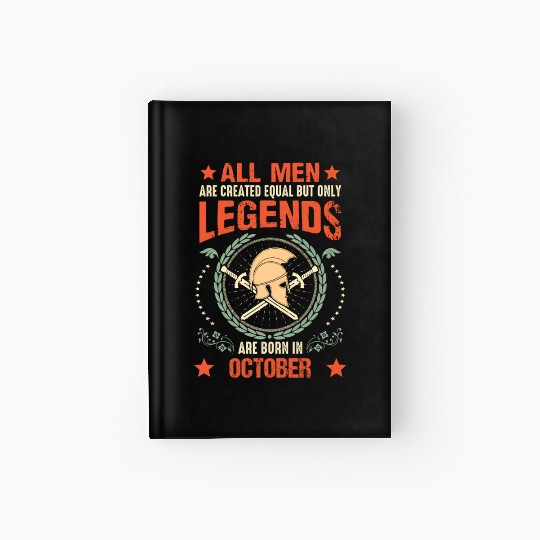 Sparta Legend Born in October Hardcover Journal