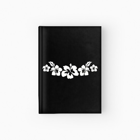 Tropical Hibiscus Floral Pattern Design Hardcover Journal