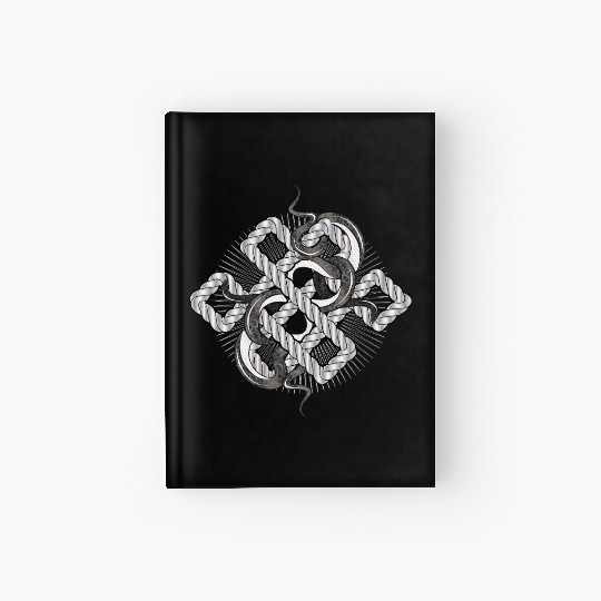 Silver Snake Knot – Mystical & Elegant Hardcover Journal