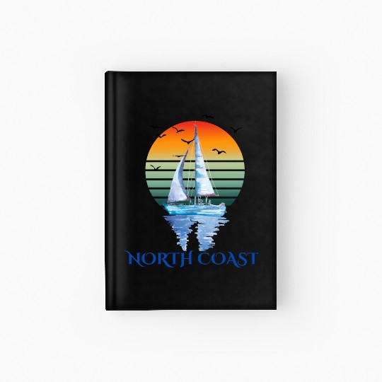 Sunset Sailing - North Coast Vibes Hardcover Journal