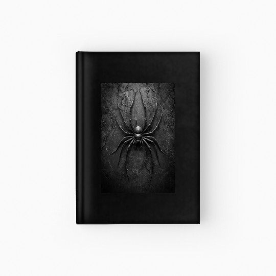 Black Widow Style Spider Art Hardcover Journal