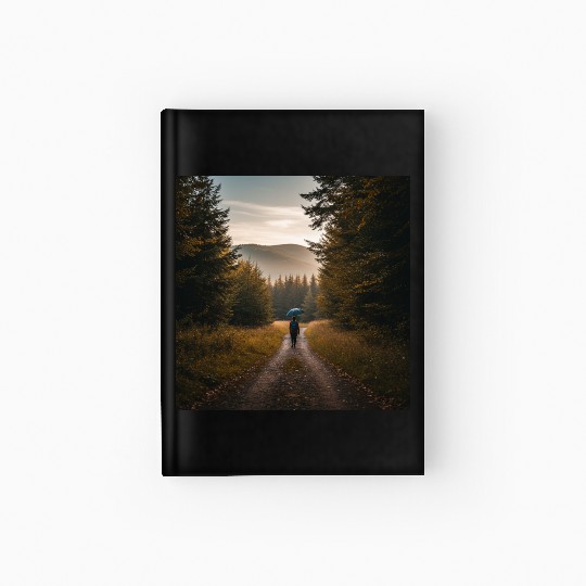 Serene Autumn Path Hardcover Journal