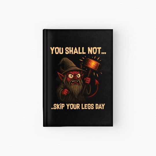 You Shall Not Skip Leg Day – Gym Meme Hardcover Journal