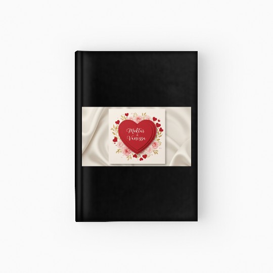 A luxurious Valentine's Day greeting card  Hardcover Journal