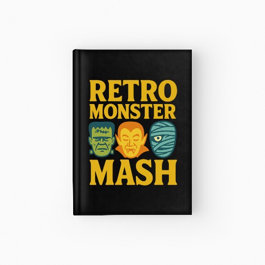Retro Monster Mash Hardcover Journal Design
