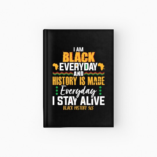 Black History Month Empowerment Design Hardcover Journal
