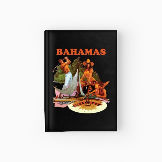 Bahamas, Collage Hardcover Journal