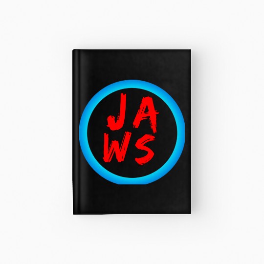 Vibrant Graffiti Style JAWS Logo Hardcover Journal