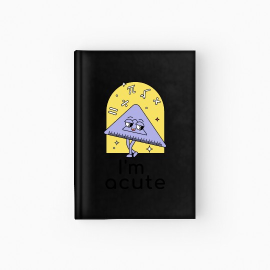 Playful Math Triangle Character Hardcover Journal