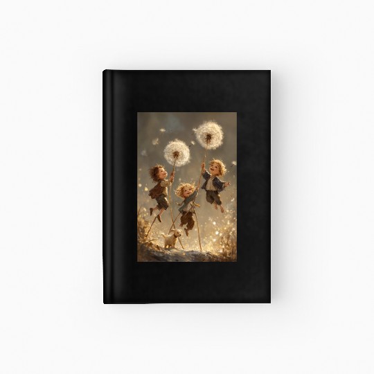 Joyful Dandelion Adventure Hardcover Journal