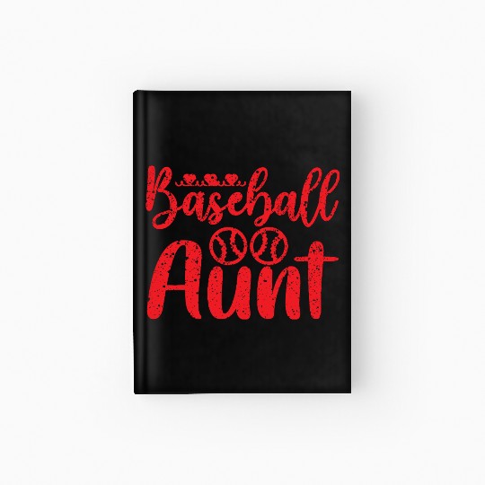 Baseball Aunt Hardcover Journal