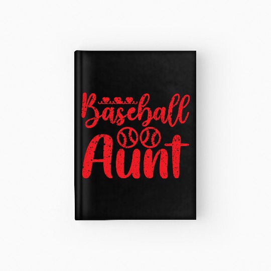 Baseball Aunt Hardcover Journal