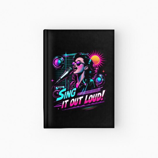 Karaoke Sing It Out Loud Hardcover Journal