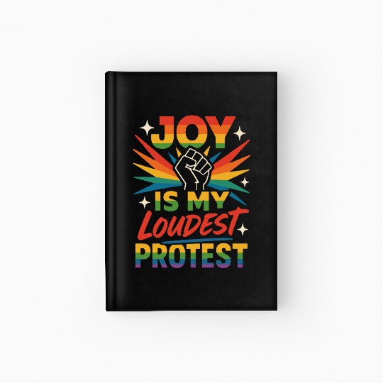 Queer Pride Queer Joy LGBTQ+ Affirmation Trans Hardcover Journal
