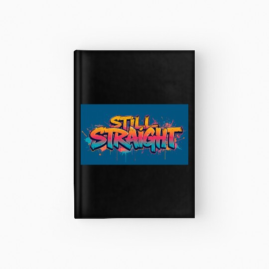 Still Straight Yellow Teal Gradient Hardcover Journal
