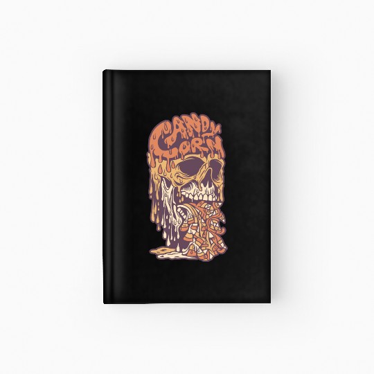 Candy Corn Skull Hardcover Journal