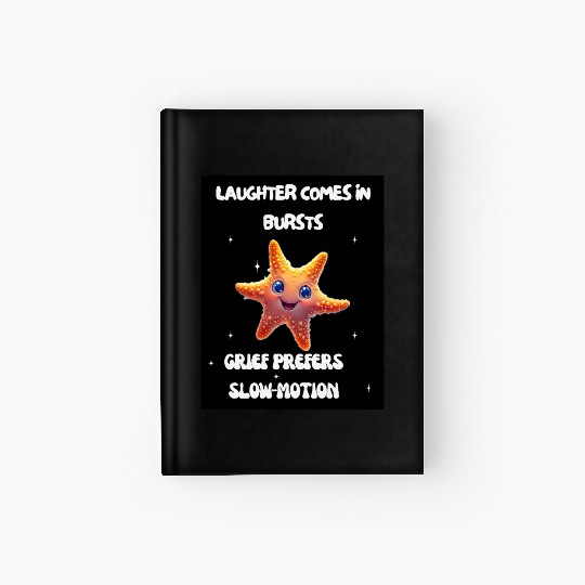 Whimsical Starfish with Playful Quotes Hardcover Journal