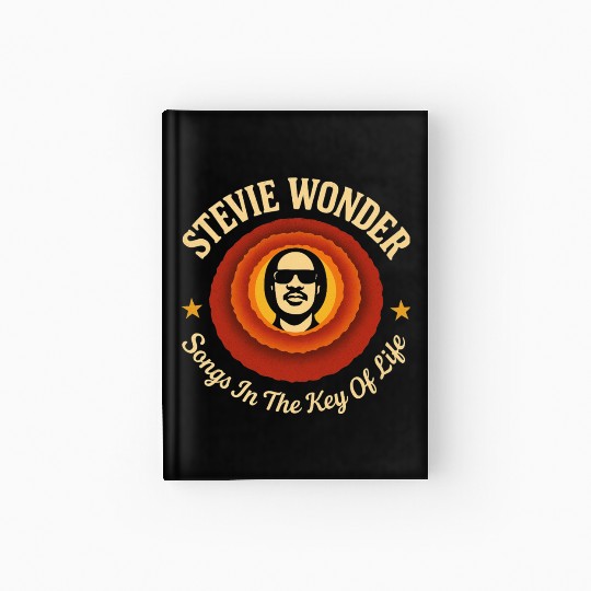 Stevie Wonder Hardcover Journal rtro vintage Songs in the