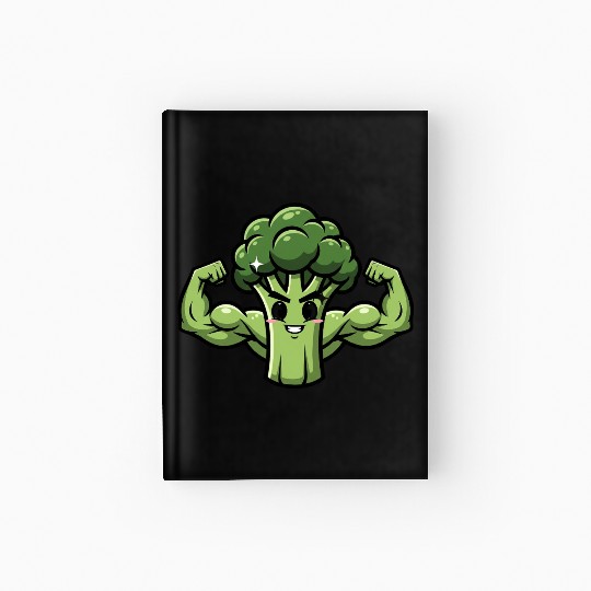 Muscular Broccoli Hardcover Journal