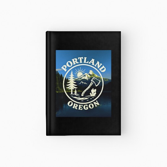 Portland, Oregon (B) Hardcover Journal