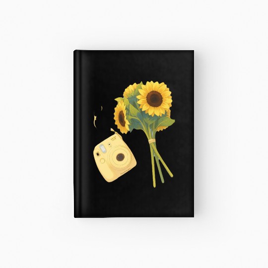 Sunflower Vintage Photography Design Hardcover Journal