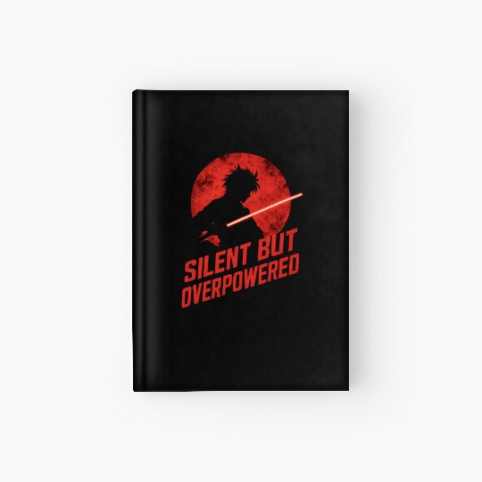 Silhouette Jedi with Red Moon Hardcover Journal