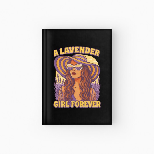 lavender girl Hardcover Journal