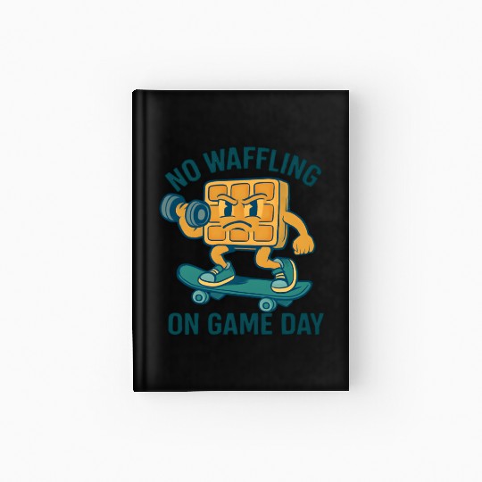 Waffle Character Skateboard Design Hardcover Journal