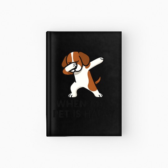 Dabbing Dog Pet Happiness Hardcover Journal