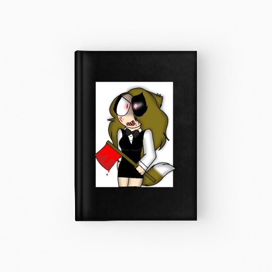 Horror-Themed Zombie Waitress Design Hardcover Journal