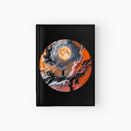 Balloon Moon Magic Hardcover Journal