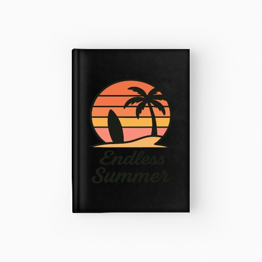 Endless Summer Sunset Scene Hardcover Journal