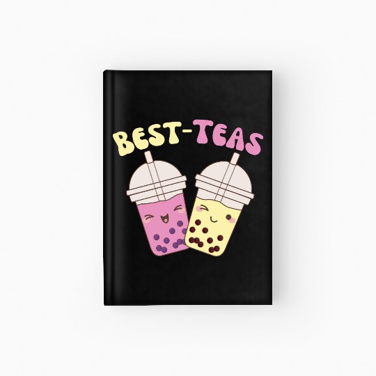 Best-Teas Cute Kawaii Bubble Tea Boba Tea Hardcover Journal