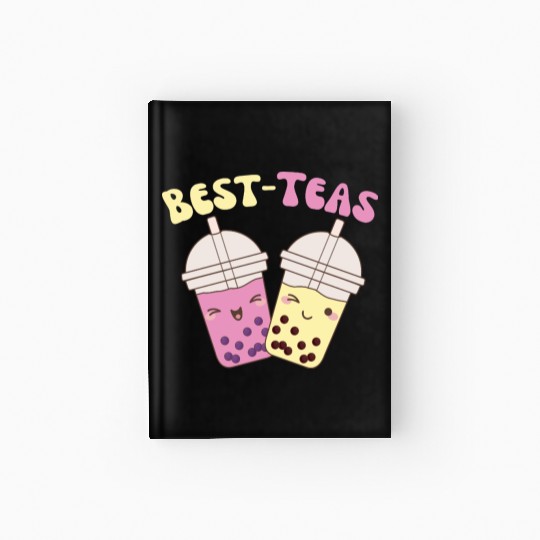 Best-Teas Cute Kawaii Bubble Tea Boba Tea Hardcover Journal