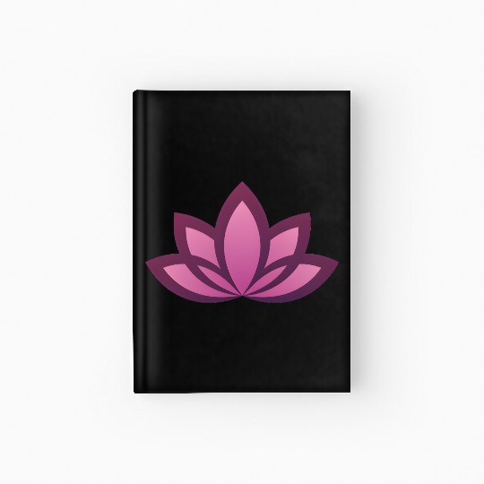 Elegant Pink Lotus Mandala Design Hardcover Journal
