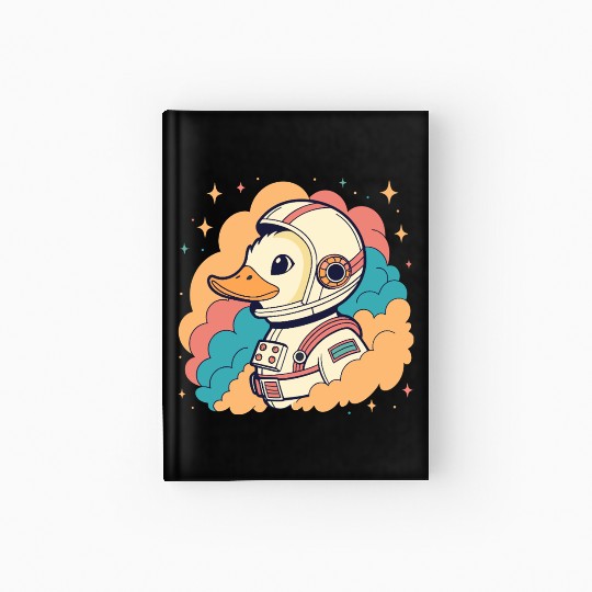 Space Duck Hardcover Journal
