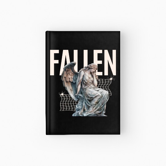 Reflective Angel Sculpture Design Hardcover Journal