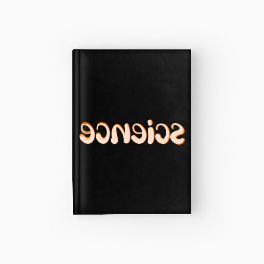 Science word art typography  Hardcover Journal