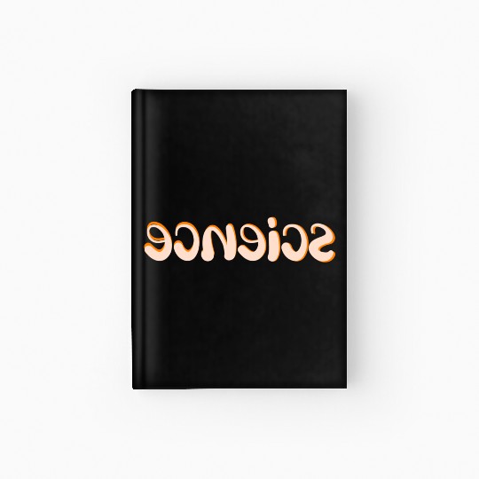 Science word art typography  Hardcover Journal