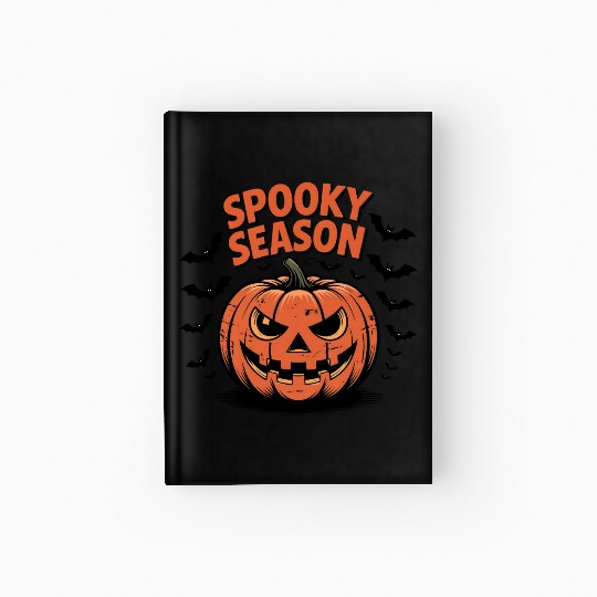 Spooky Season Pumpkin Hardcover Journal
