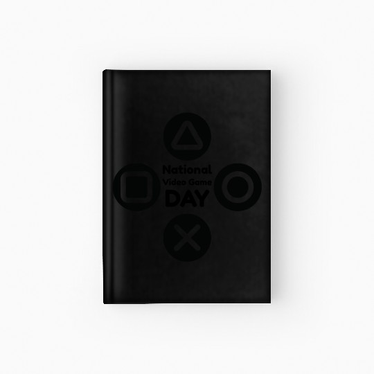 national video game day Hardcover Journal design