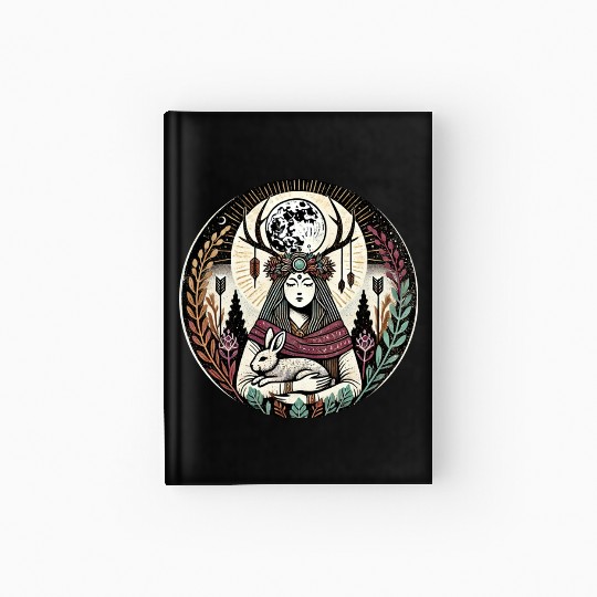Celestial Dreamcatcher Mystic Illustration Hardcover Journal