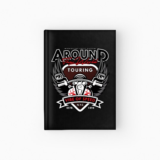 Vibe of Speed Motorcycle Artwork Hardcover Journal