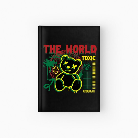 Toxic World Kawaii Bear Artwear Hardcover Journal