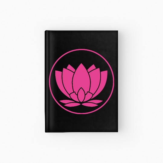 Pink Lotus Mandala Design Hardcover Journal